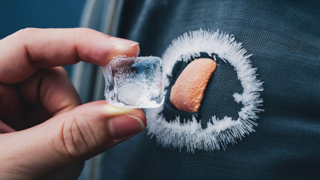 freezing chewing gum method