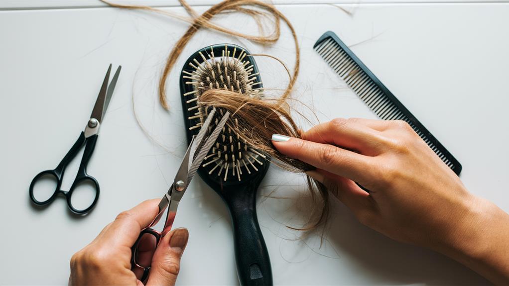 retirer cheveux brosse facilement